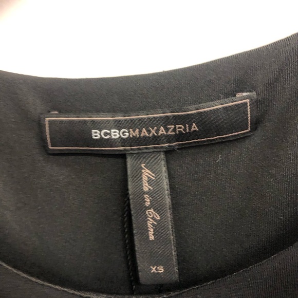 BCBGMAXAZRIA BLACK VENUS DRAPED COCKTAIL DRESS IN SIZE XS - Picture 8 of 10